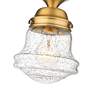 7_Vaughn by Z-Lite Heritage Brass 1 Light Flush Mount more views