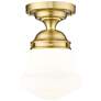 Thumbnail2 of Vaughn by Z-Lite Luxe Gold 1 Light Flush Mount