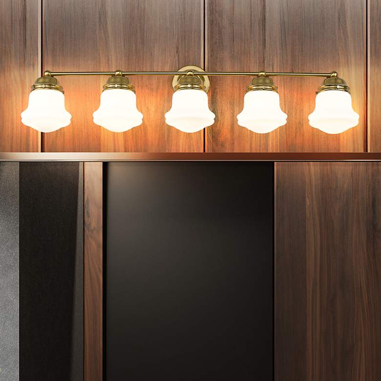 Image 1 Vaughn by Z-Lite Luxe Gold 5 Light Vanity