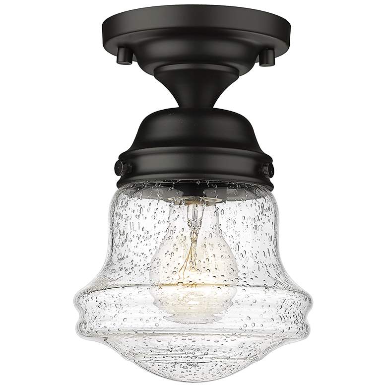 Image 2 Vaughn by Z-Lite Matte Black 1 Light Flush Mount
