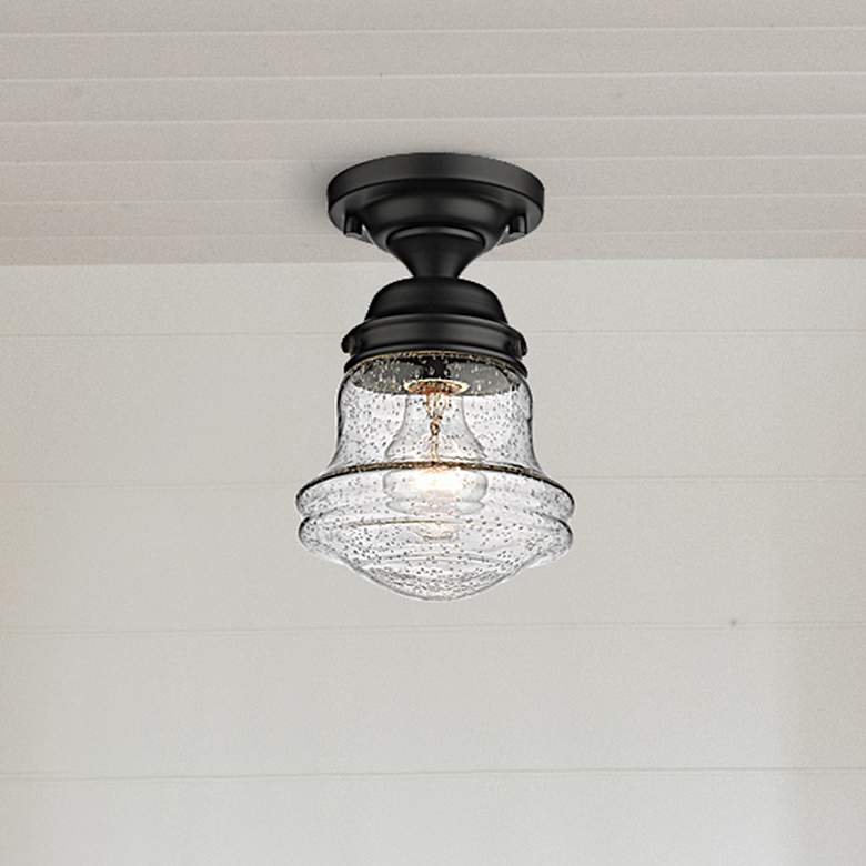 Image 1 Vaughn by Z-Lite Matte Black 1 Light Flush Mount