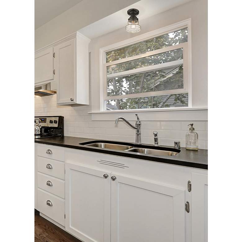 Image 3 Vaughn by Z-Lite Matte Black 1 Light Flush Mount more views