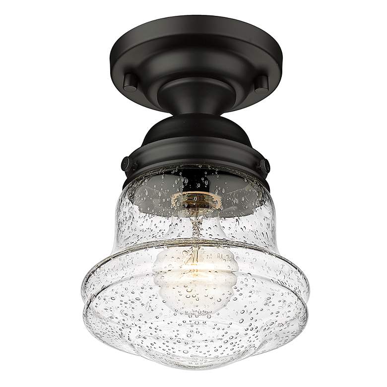 Image 6 Vaughn by Z-Lite Matte Black 1 Light Flush Mount more views