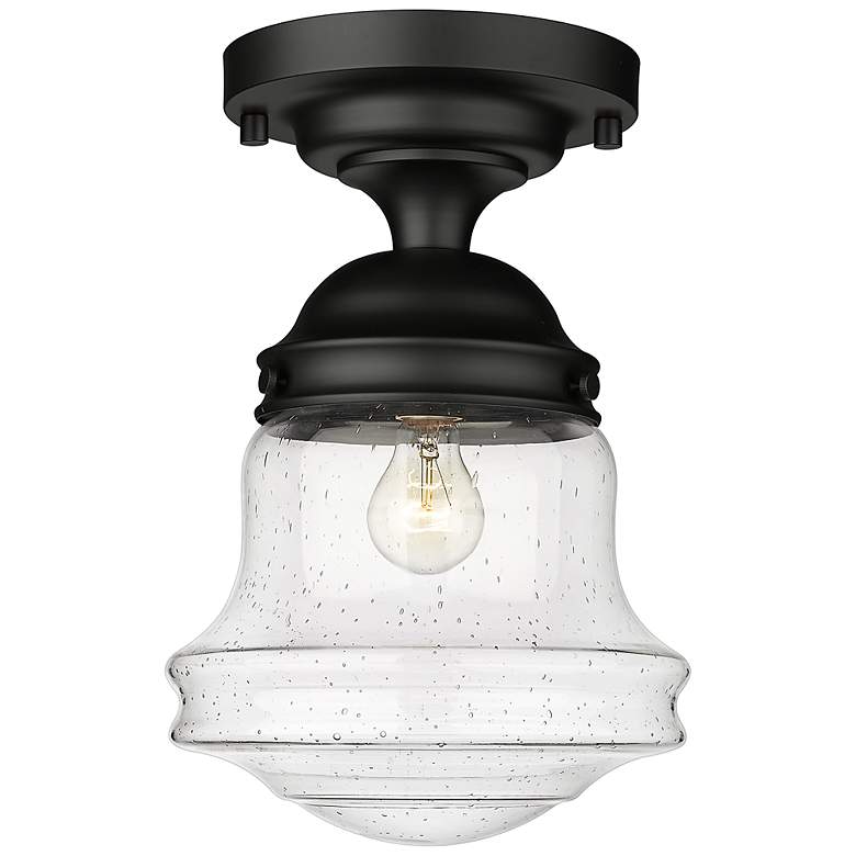 Image 2 Vaughn by Z-Lite Matte Black 1 Light Flush Mount