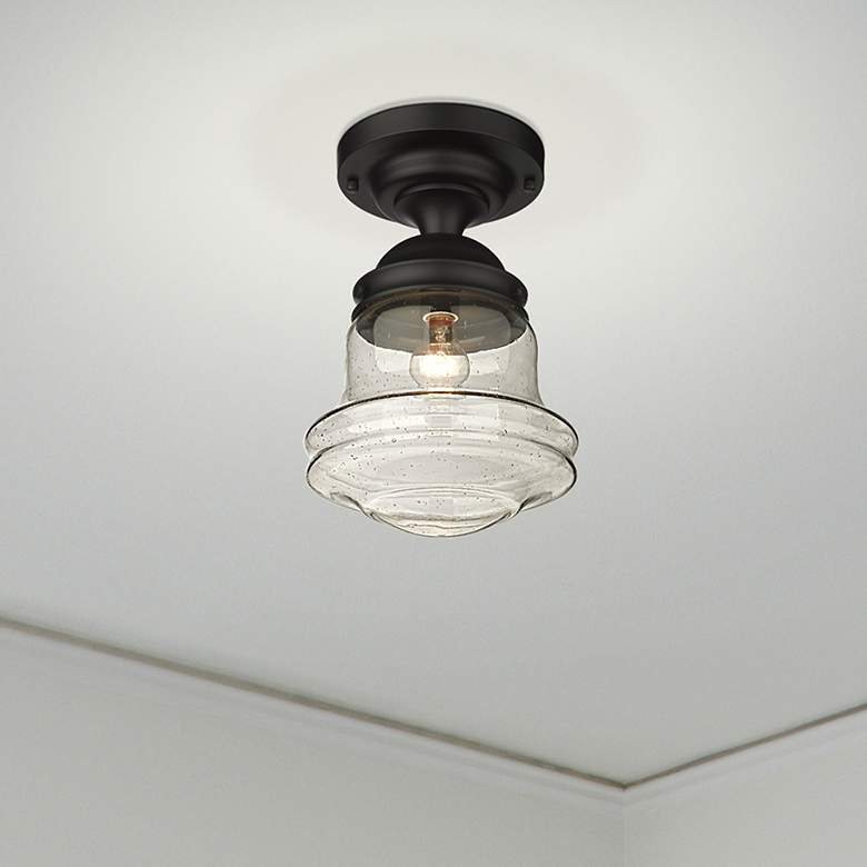 Image 1 Vaughn by Z-Lite Matte Black 1 Light Flush Mount