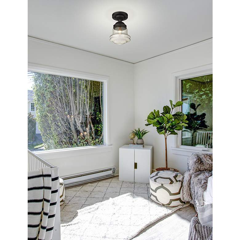 Image 3 Vaughn by Z-Lite Matte Black 1 Light Flush Mount more views