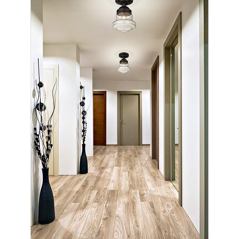 Image 4 Vaughn by Z-Lite Matte Black 1 Light Flush Mount more views