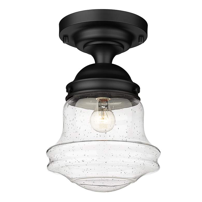 Image 5 Vaughn by Z-Lite Matte Black 1 Light Flush Mount more views