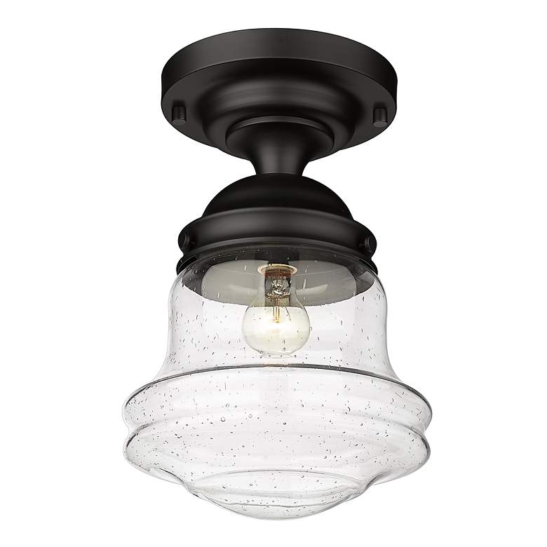 Image 6 Vaughn by Z-Lite Matte Black 1 Light Flush Mount more views