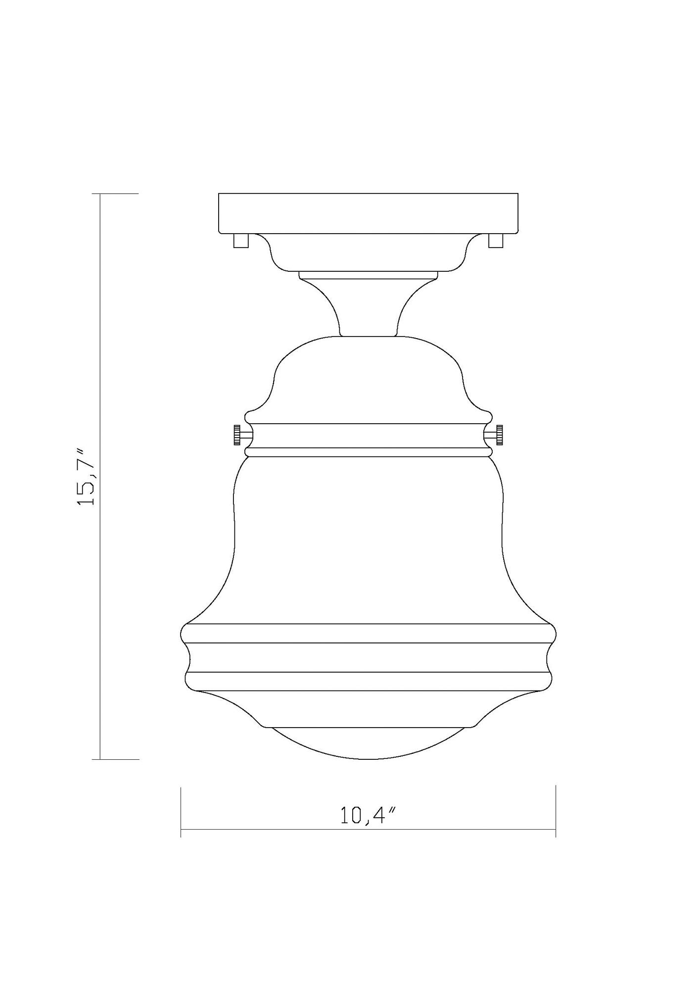 Vaughn by Z-Lite Matte Black 1 Light Flush Mount