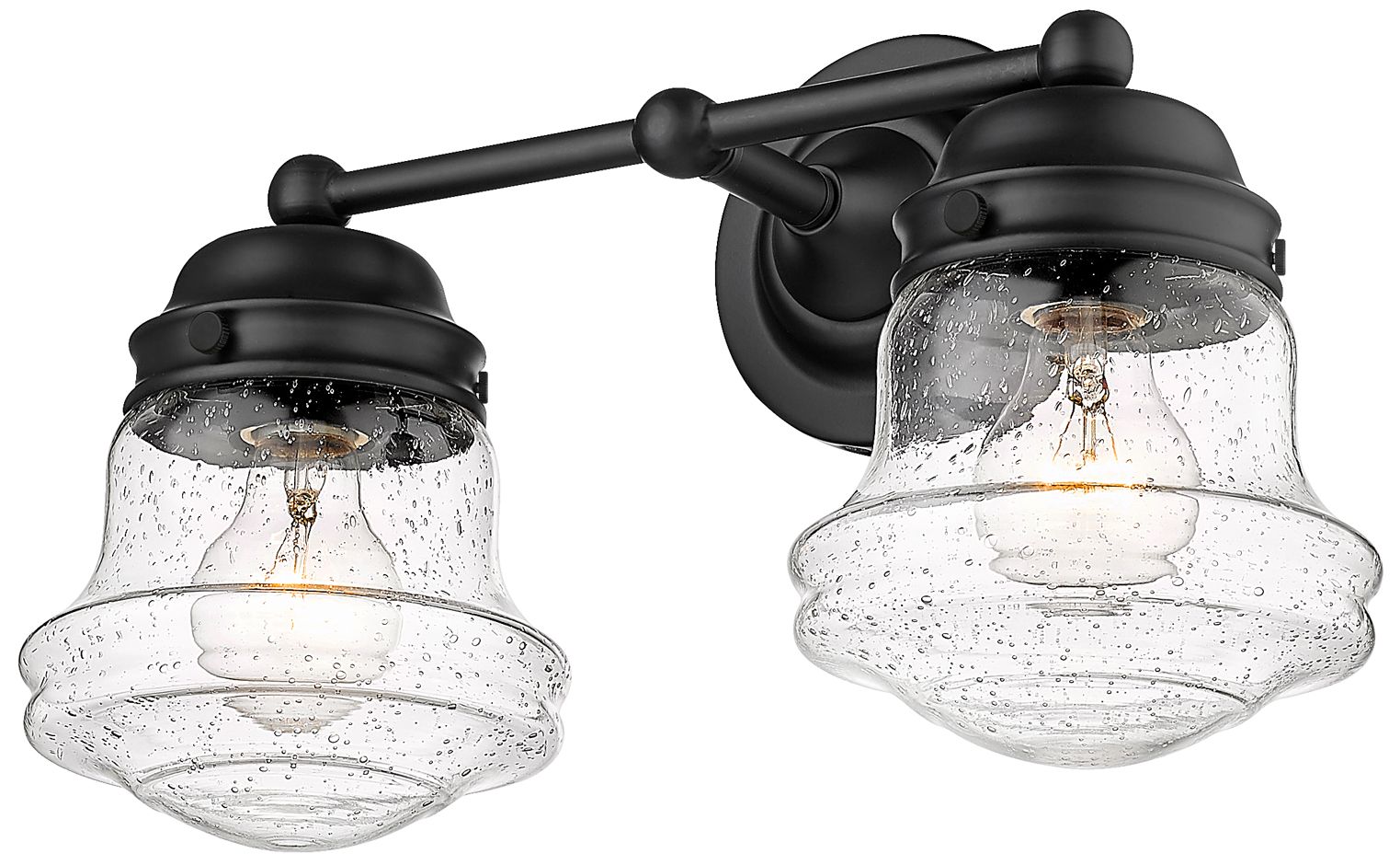 Vaughn by Z-Lite Matte Black 15.5 inch 2 Light Vanity