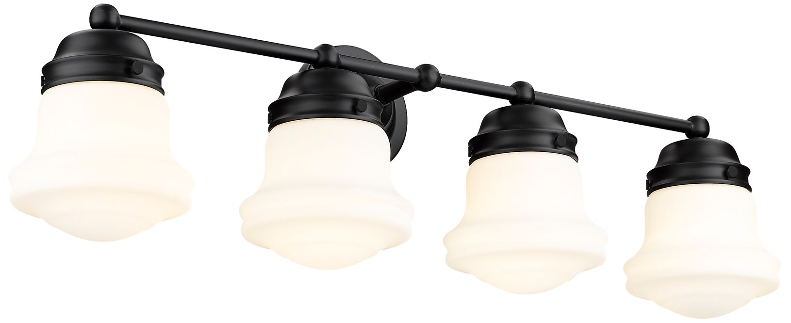 Image 2 Vaughn by Z-Lite Matte Black 31.5 inch 4 Light Vanity