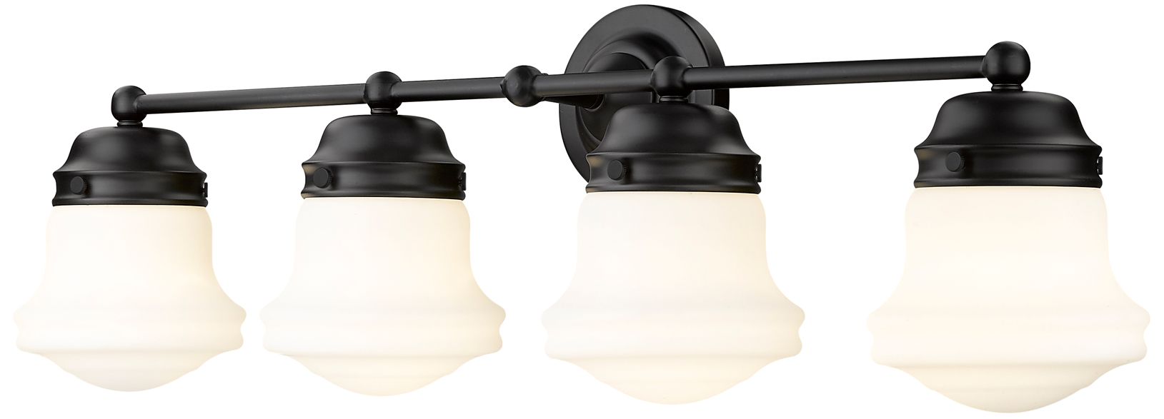 Image 5 Vaughn by Z-Lite Matte Black 31.5 inch 4 Light Vanity more views