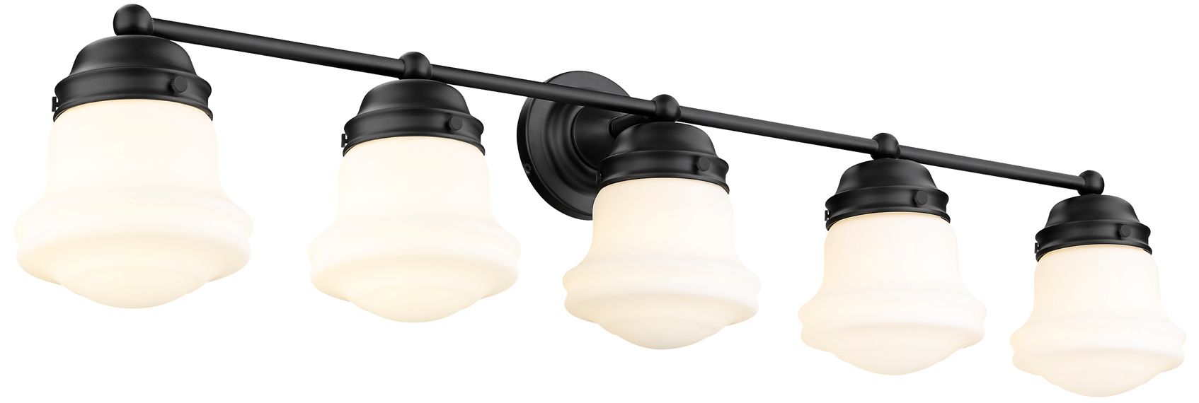 Vaughn by Z-Lite Matte Black 40.75 inch 5 Light Vanity
