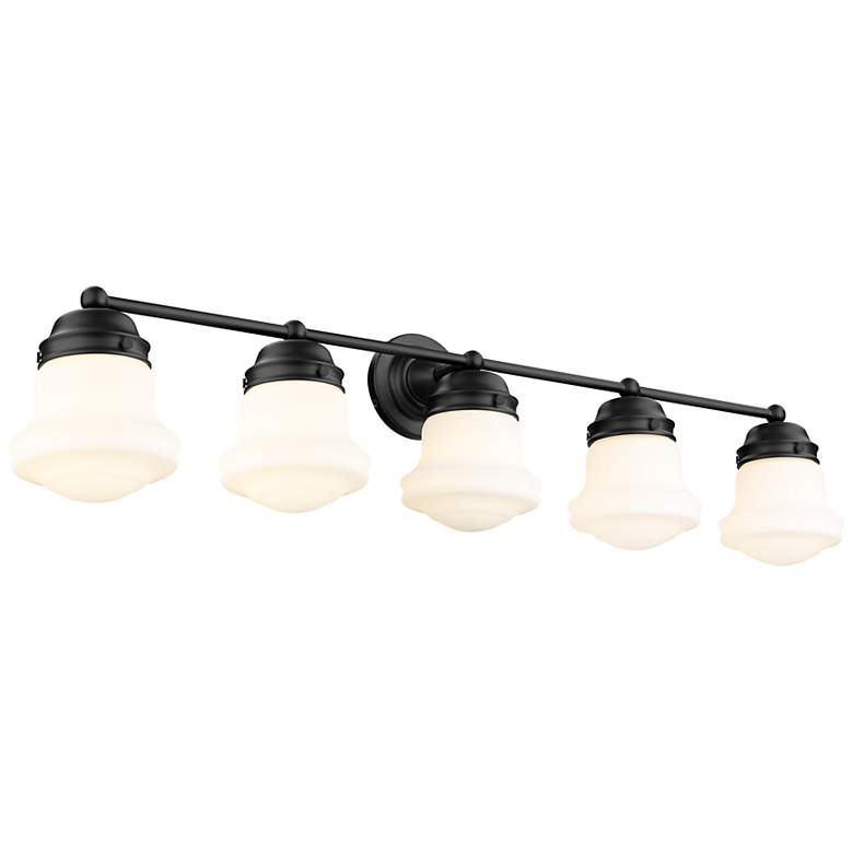 Vaughn by Z-Lite Matte Black 40.75 inch 5 Light Vanity - #756R3 | Lamps ...
