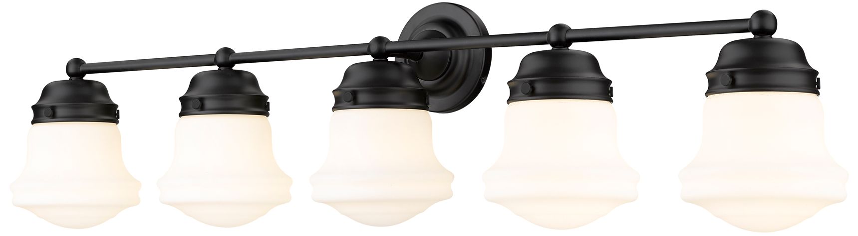 Image 6 Vaughn by Z-Lite Matte Black 40.75 inch 5 Light Vanity more views