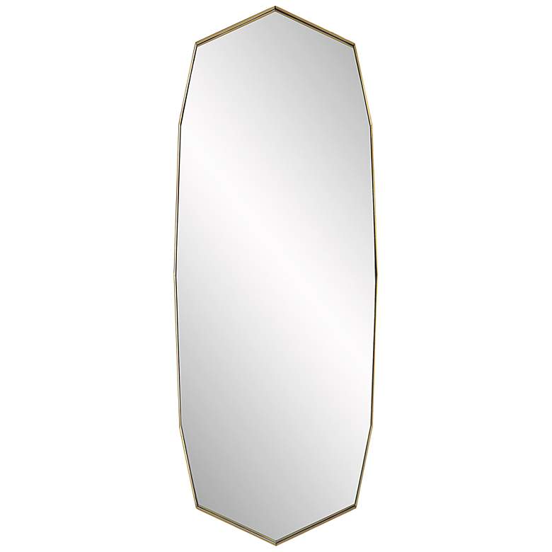Image 2 Vault Plated Antique Brass 24" x 64" Oversized Wall Mirror
