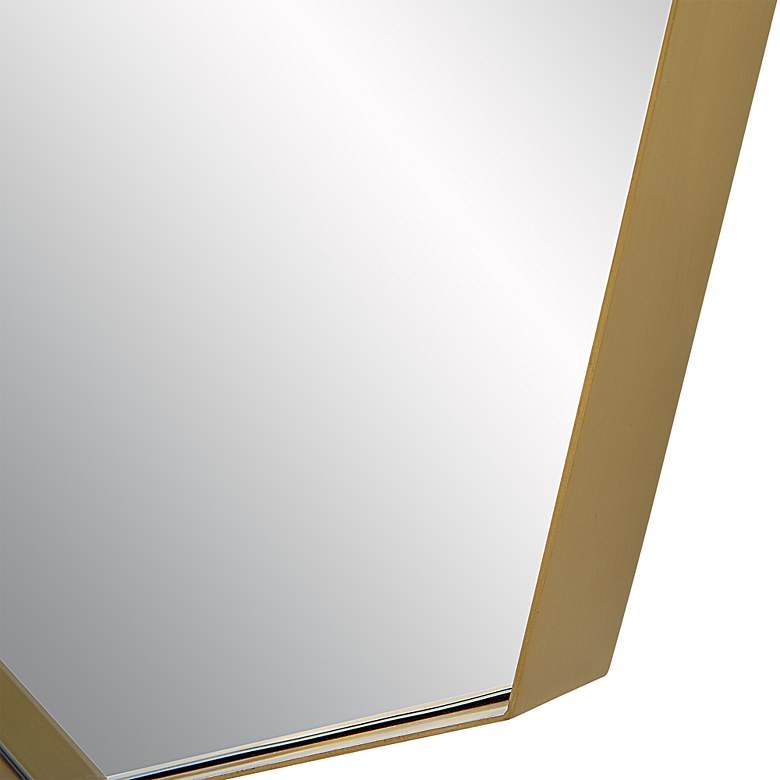 Image 5 Vault Plated Antique Brass 24" x 64" Oversized Wall Mirror more views
