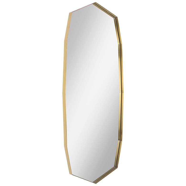 Image 6 Vault Plated Antique Brass 24" x 64" Oversized Wall Mirror more views