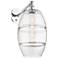 Vaz 19" High Polished Chrome Adjustable Sconce with Clear Shade
