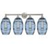 Vaz 35" Wide Satin Nickel 4-Light Vanity Bath Light