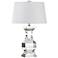 Vecciano Crystal Clear Balustrade Table Lamp