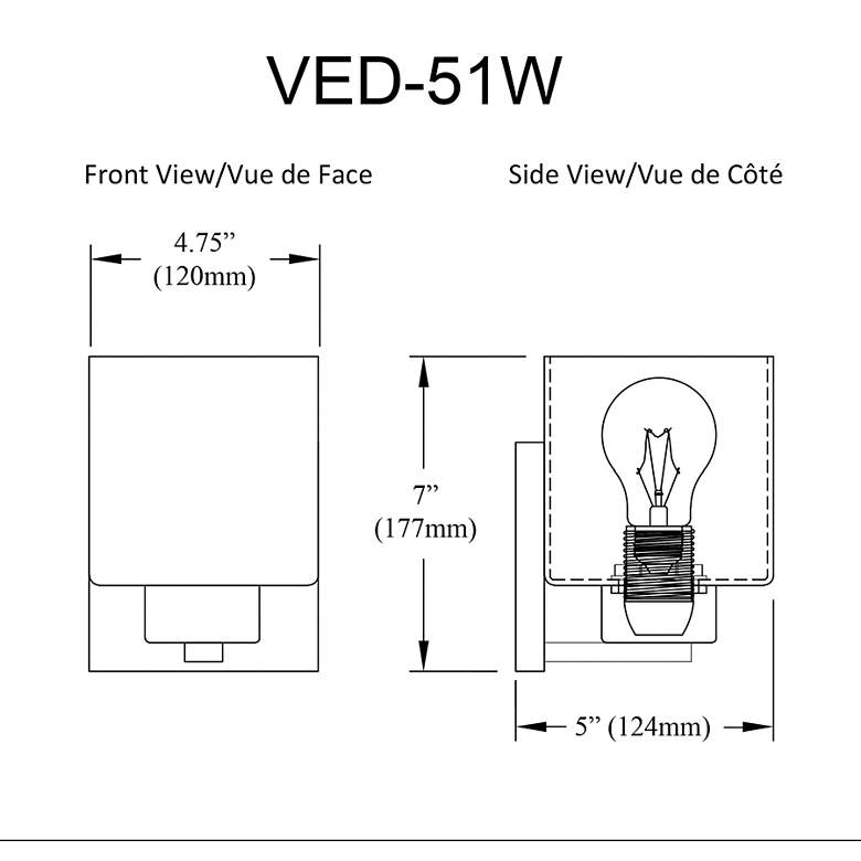 Image 2 Veda 7" High Matte Black Wall Sconce With White Opal Glass more views