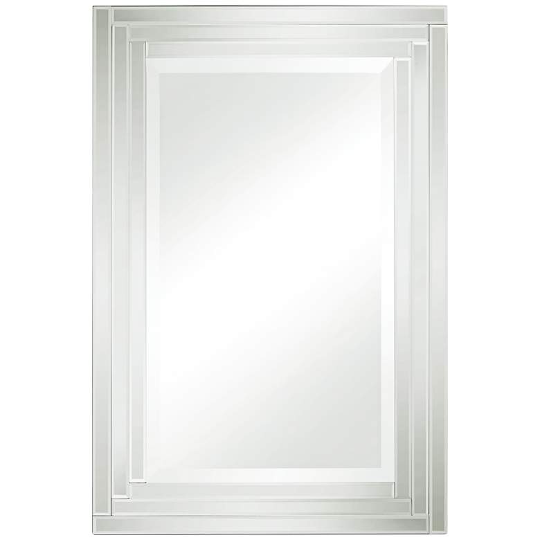 Image 2 Vedi Stepped Glass 24 3/4 inch x 36 3/4 inch Rectangular Wall Mirror