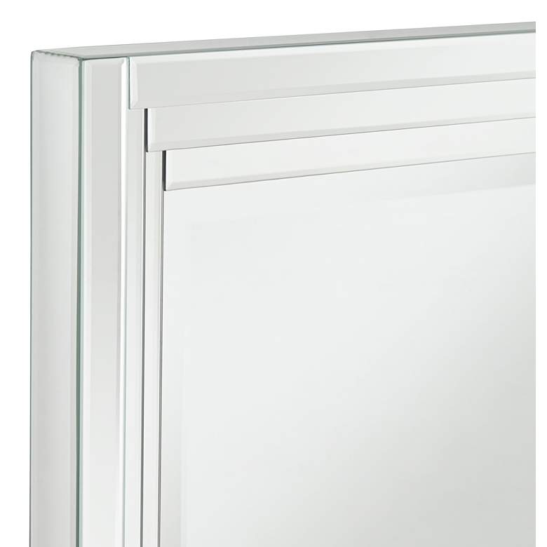 Image 3 Vedi Stepped Glass 24 3/4" x 36 3/4" Rectangular Wall Mirror more views