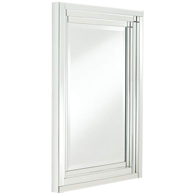 Image 6 Vedi Stepped Glass 24 3/4 inch x 36 3/4 inch Rectangular Wall Mirror more views