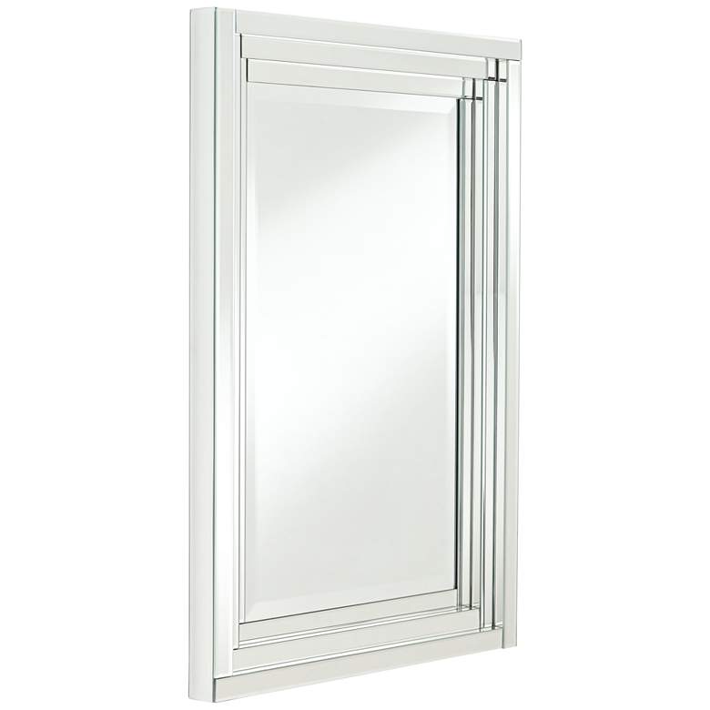 Image 6 Vedi Stepped Glass 24 3/4" x 36 3/4" Rectangular Wall Mirror more views