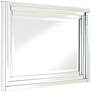 Vedi Stepped Glass 24 3/4" x 36 3/4" Rectangular Wall Mirror