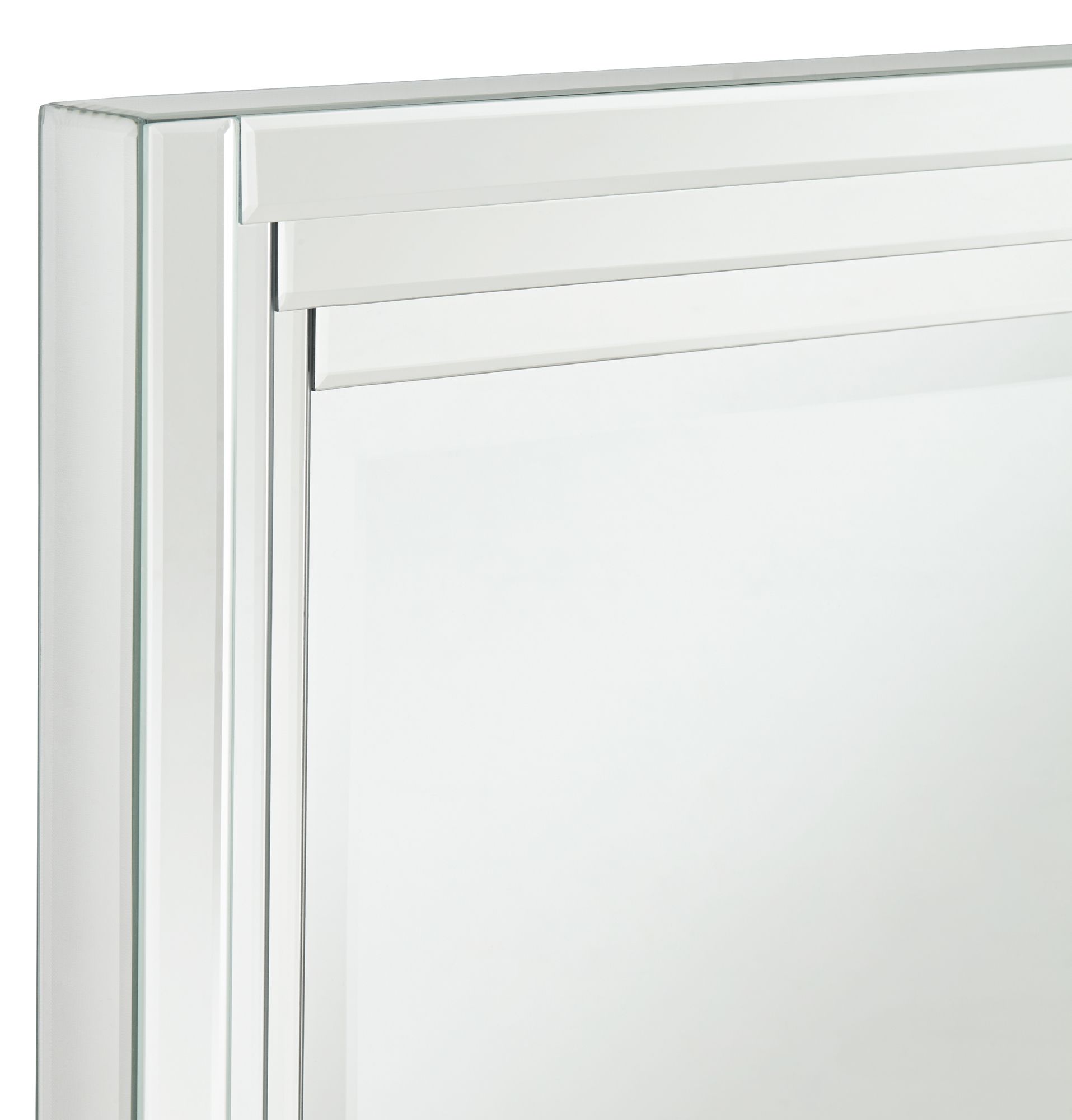 Image 2 Vedi Stepped Glass 24 3/4" x 36 3/4" Wall Mirrors Set of 2 more views