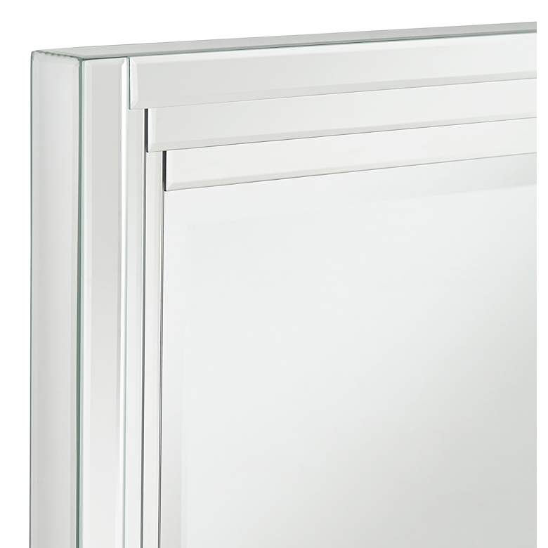 Image 2 Vedi Stepped Glass 24 3/4" x 36 3/4" Wall Mirrors Set of 2 more views