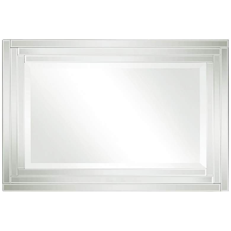 Image 4 Vedi Stepped Glass 24 3/4" x 36 3/4" Wall Mirrors Set of 2 more views