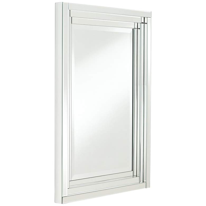 Image 5 Vedi Stepped Glass 24 3/4" x 36 3/4" Wall Mirrors Set of 2 more views