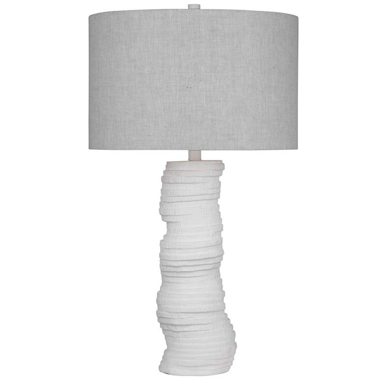 Image 1 Veers 29 inch Modern Styled White Table Lamp