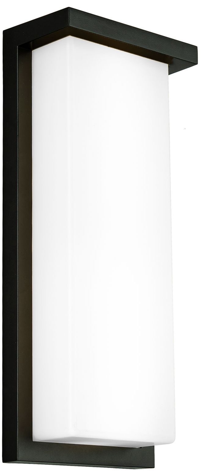 Vega 14"H x 6"W 1-Light Outdoor Wall Light in Black