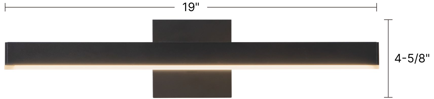 Image 7 Vega 19-in Black dimmable LED Wall/Picture Light more views
