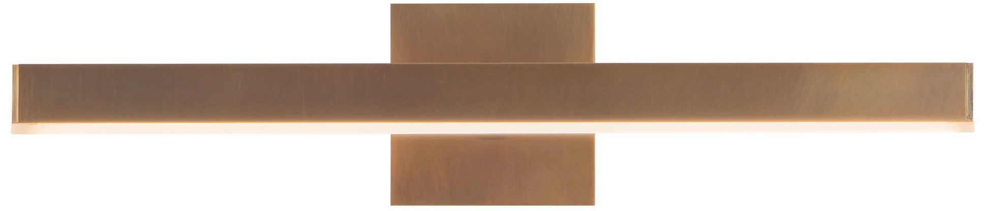 Image 2 Vega 19-in Vintage Brass dimmable LED Wall/Picture Light