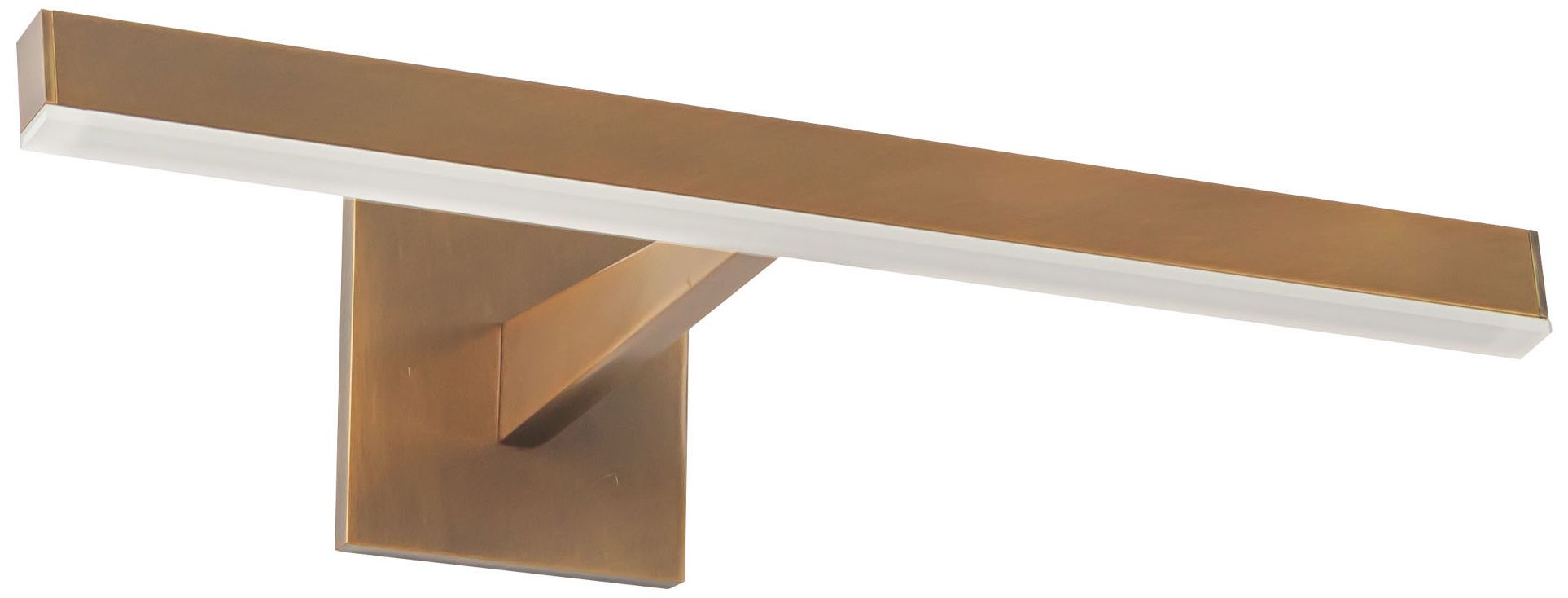 Image 3 Vega 19-in Vintage Brass dimmable LED Wall/Picture Light more views