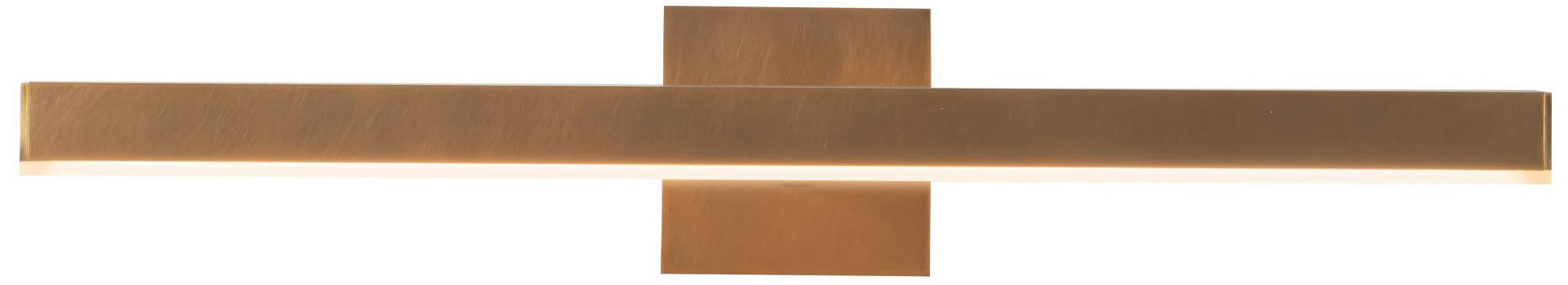 Image 2 Vega 22-in Vintage Brass dimmable LED Wall/Picture Light