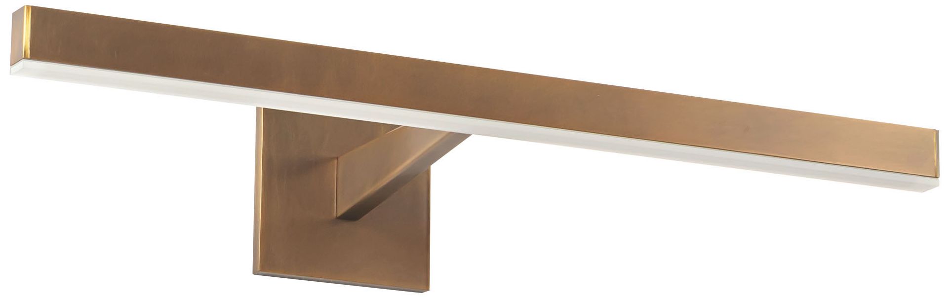Image 3 Vega 22-in Vintage Brass dimmable LED Wall/Picture Light more views