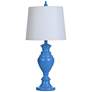 Vega 28" Bright Marlin Blue Ceramic Table Lamp