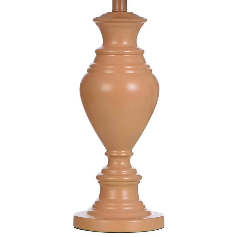 Image 4 Vega 28 inch Sand Castle Tan Ceramic Table Lamp more views