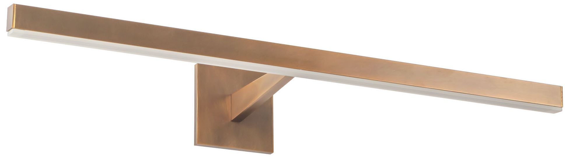 Image 3 Vega 31-in Vintage Brass dimmable LED Wall/Picture Light more views