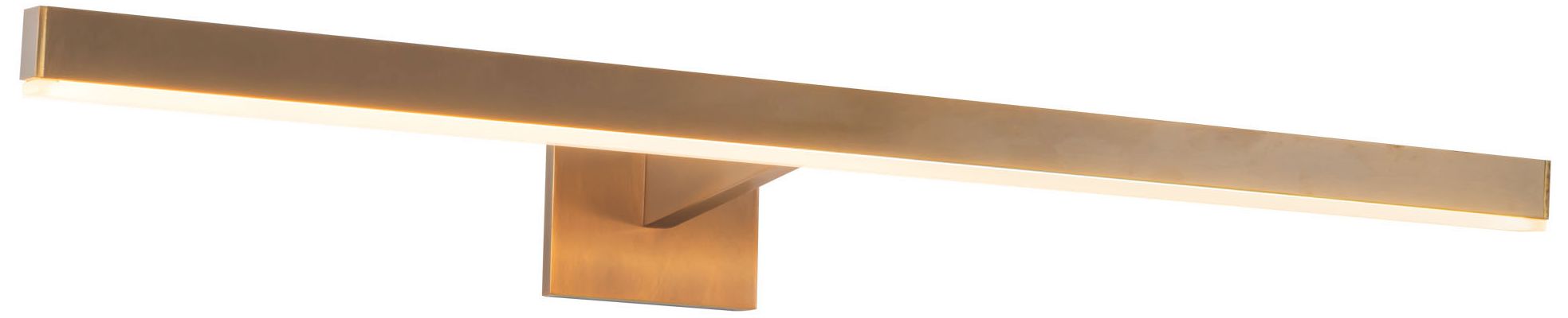 Image 4 Vega 31-in Vintage Brass dimmable LED Wall/Picture Light more views