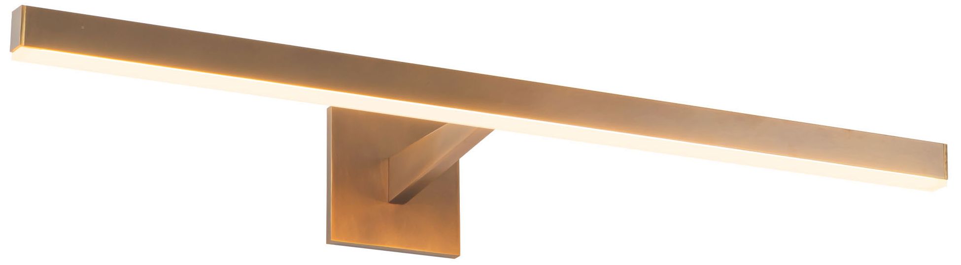 Image 6 Vega 31-in Vintage Brass dimmable LED Wall/Picture Light more views