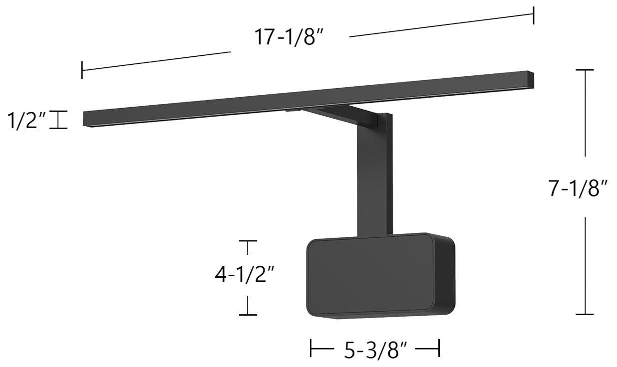 Vega 31-in Vintage Brass dimmable LED Wall/Picture Light