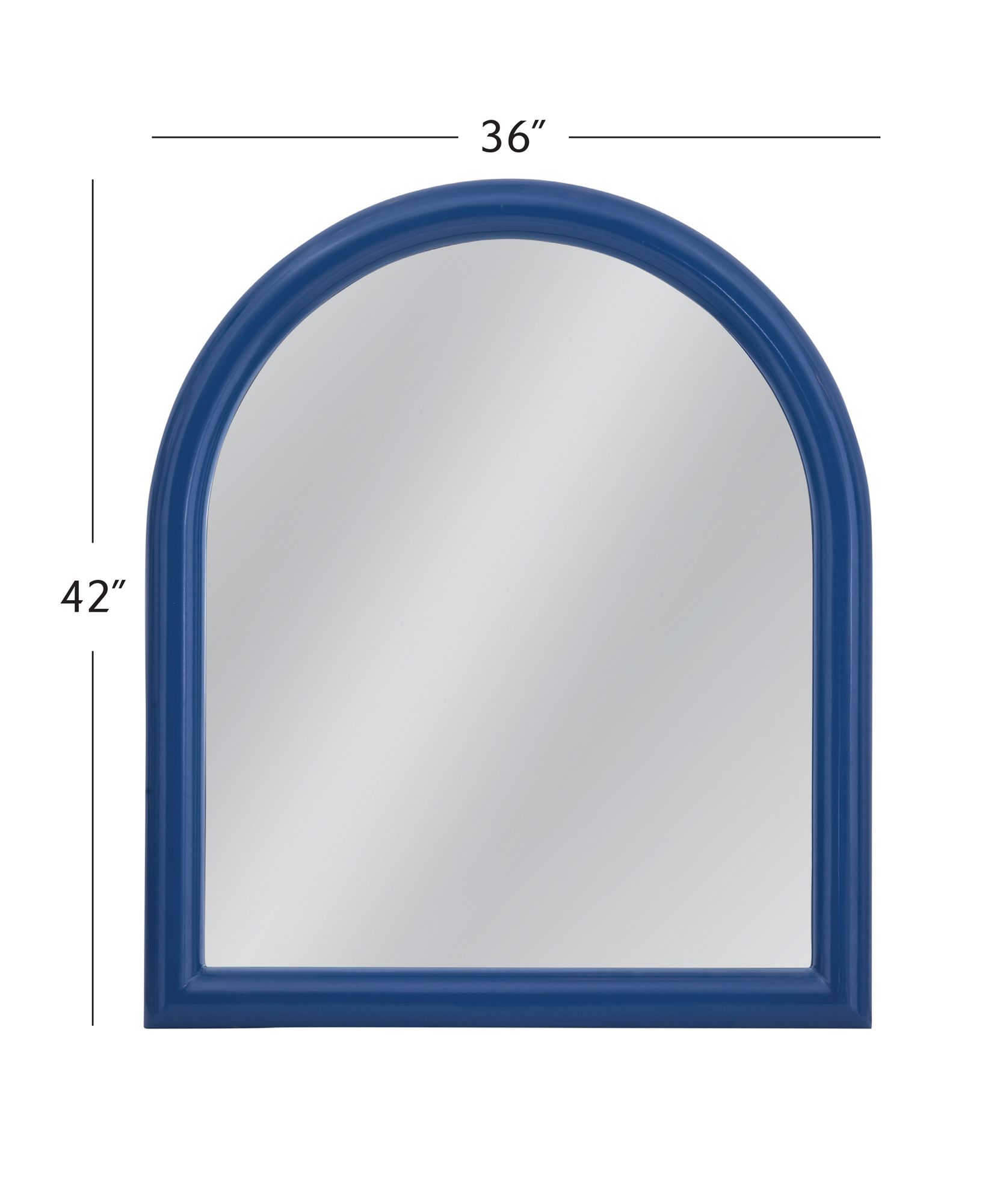 Image 4 Vega 36"W x 42"H Navy Blue Wall Mirror more views